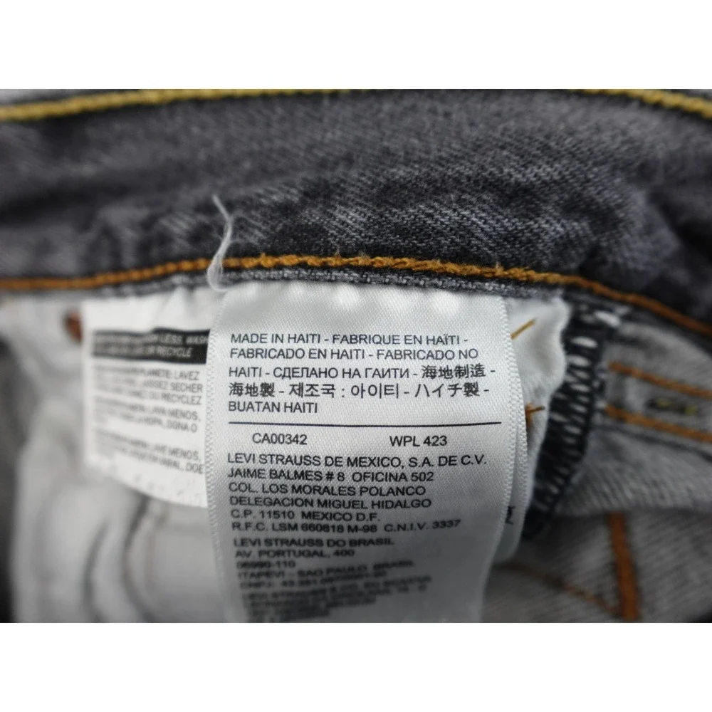 Levis 501‎ Original Fit Jeans Mens 31x30 Gray Button Fly Straight Leg Denim